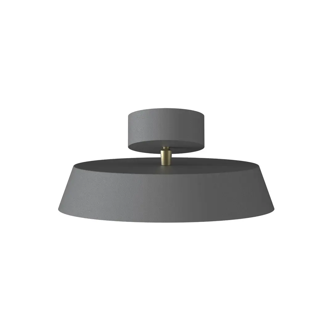 DFTP by Nordlux LED-Deckenleuchte Kaito 2 Dim, grau, Ø 30 cm, dimmbar