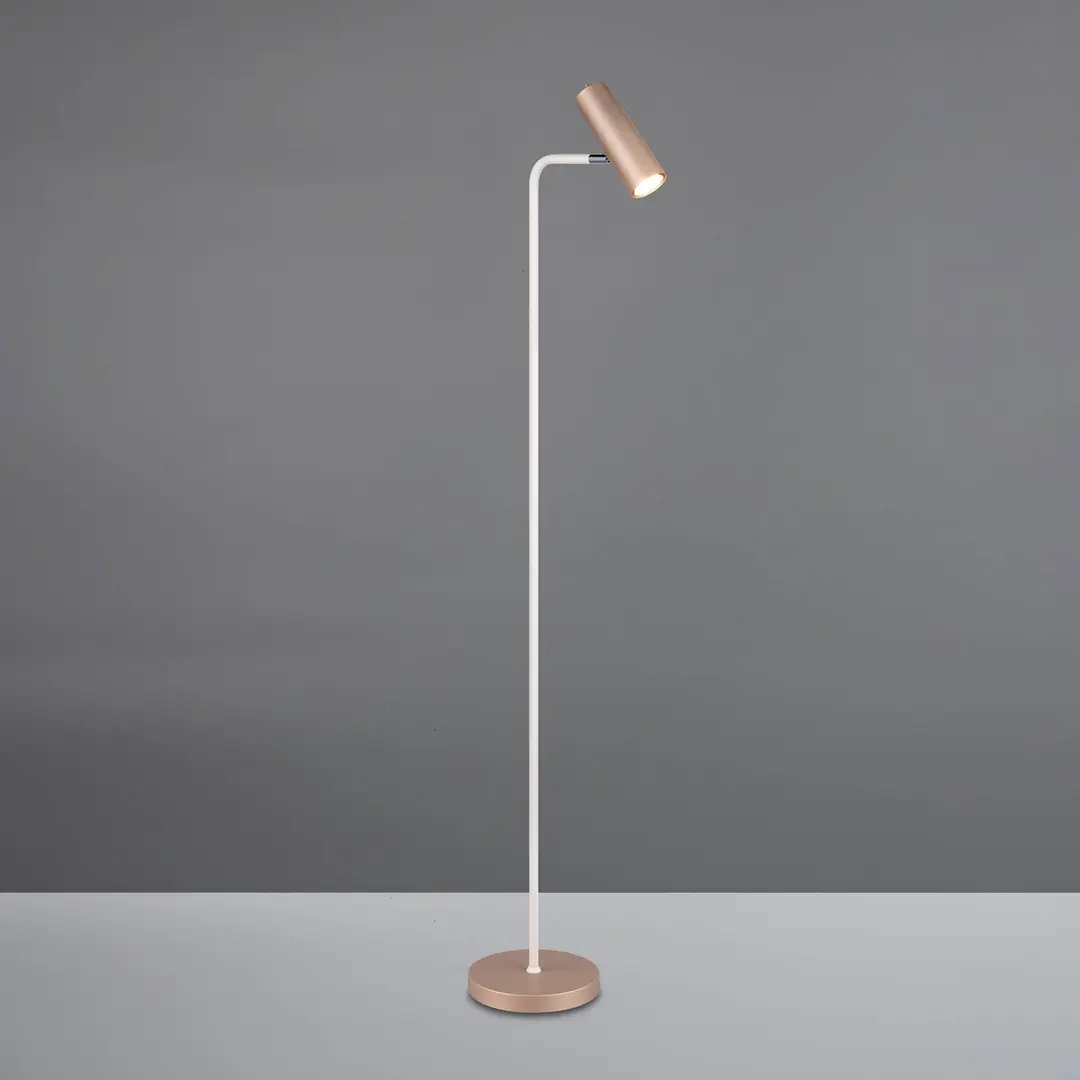 Trio Lighting Stehleuchte Marley, braun/hellgrau, Höhe 151 cm, Metall