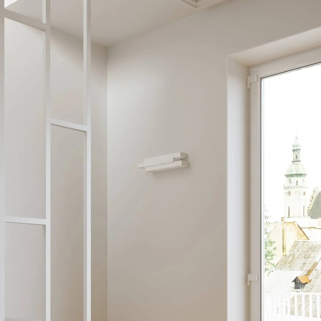 SOLLUX LIGHTING Wandleuchte Marcellus, weiß, Breite 42 cm