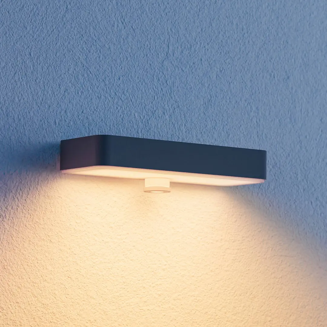 STEINEL LED-Solar-Wandlampe XSolar SOL-O S, anthrazit Sensor