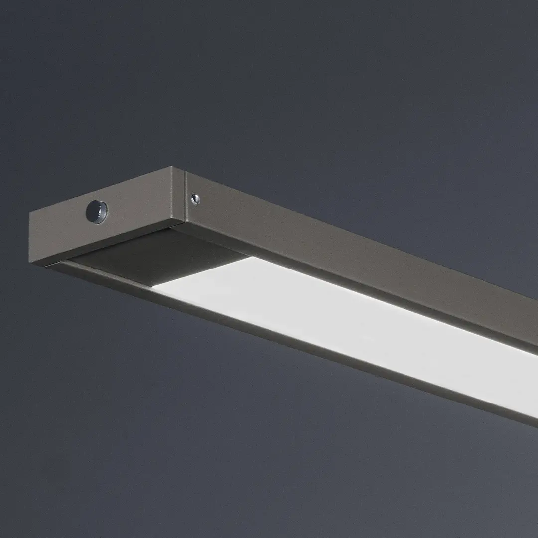 FISCHER & HONSEL LED-Hängelampe Marlo, greige, Länge 120 cm, CCT, Touchdimmer