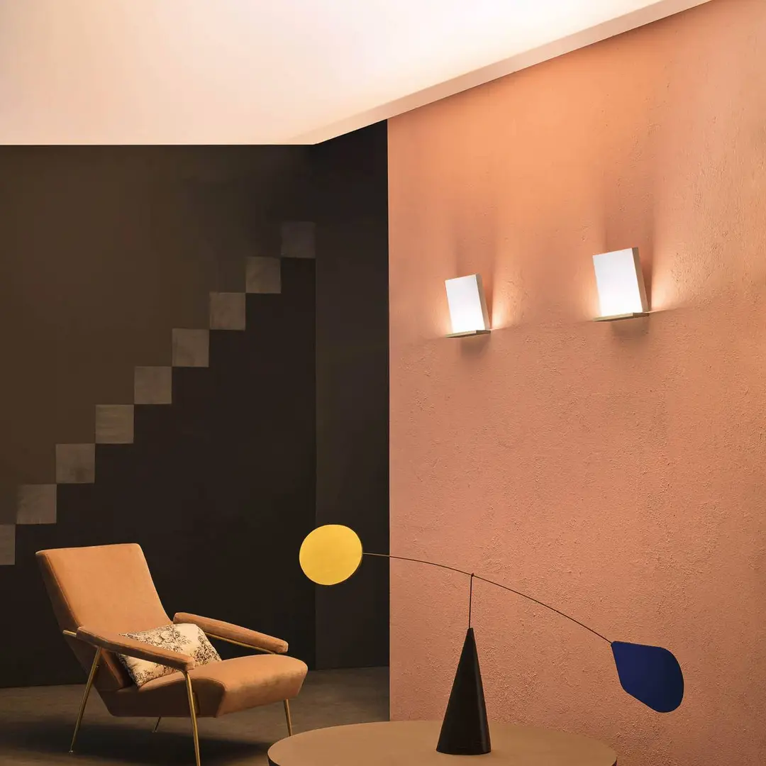 Stilnovo LED-Wandleuchte Inbilico, goldfarben, Höhe 25 cm