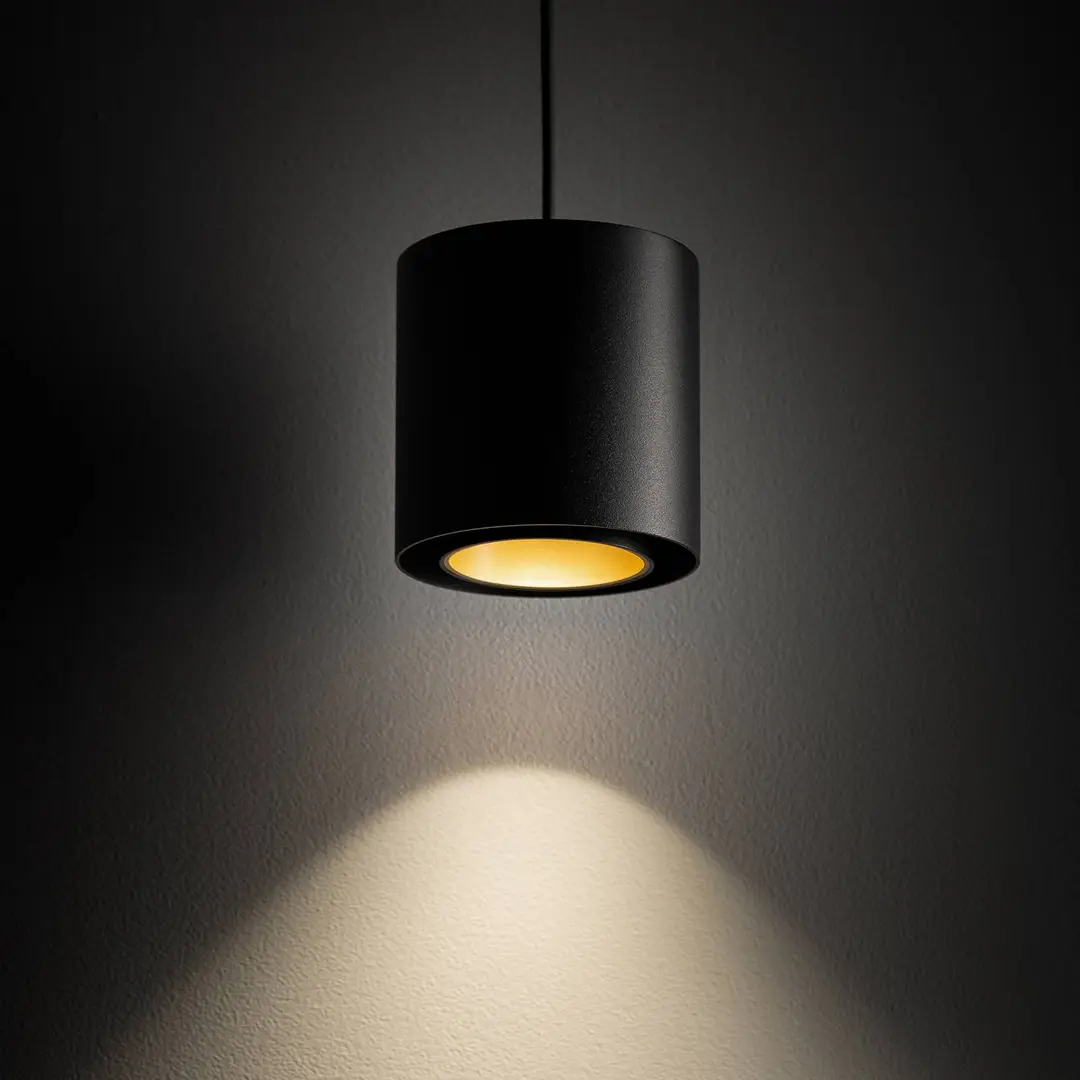 Nowodvorski Lighting Hängeleuchte Point Duo, schwarz/gold, Stahl, Ø 13 cm, GU10