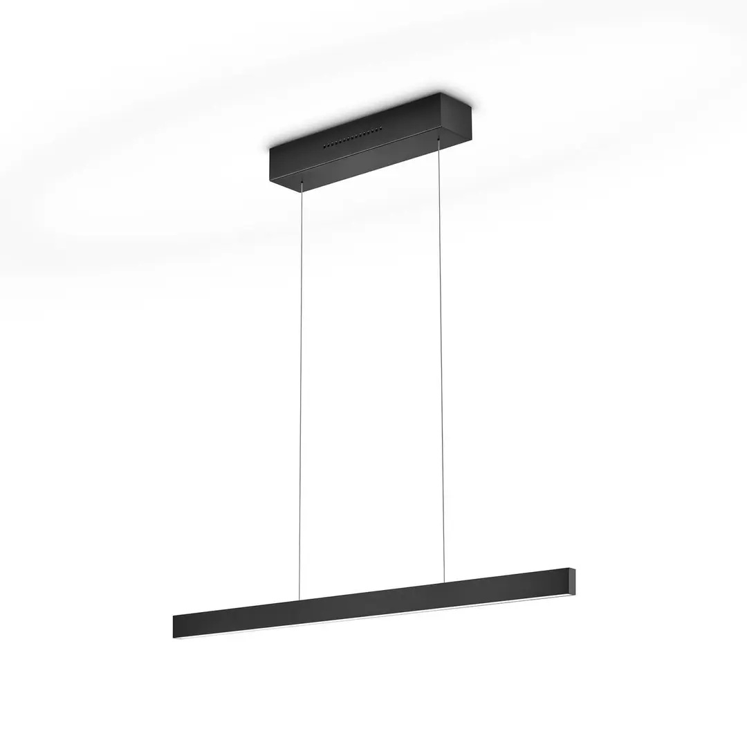 Knapstein LED-Hängelampe LINDA-72 schwarz Länge 72 cm Gestensteuerung