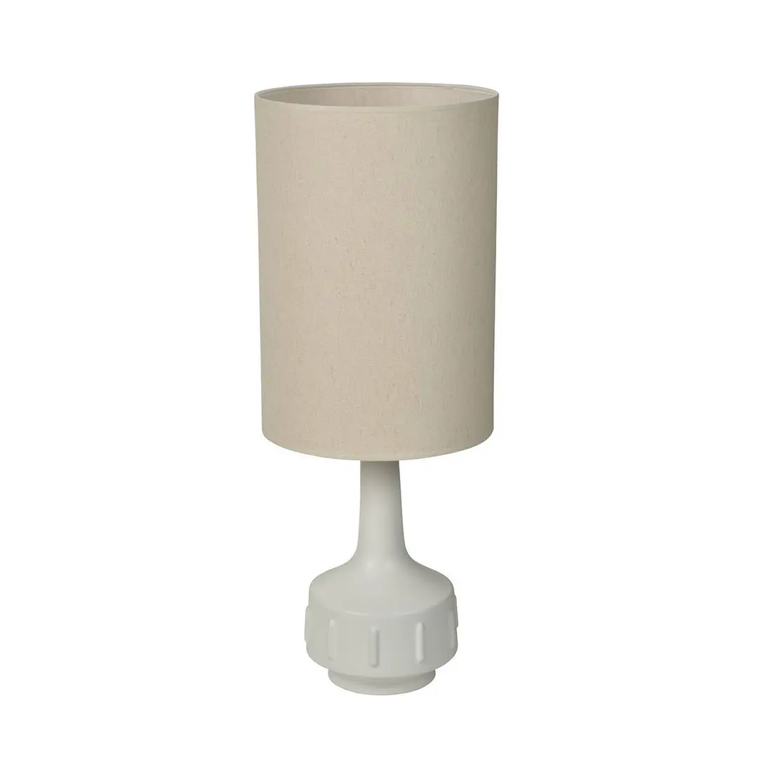 MARKET SET Tischlampe Jimmy, weiß/beigefarben, Höhe 83 cm
