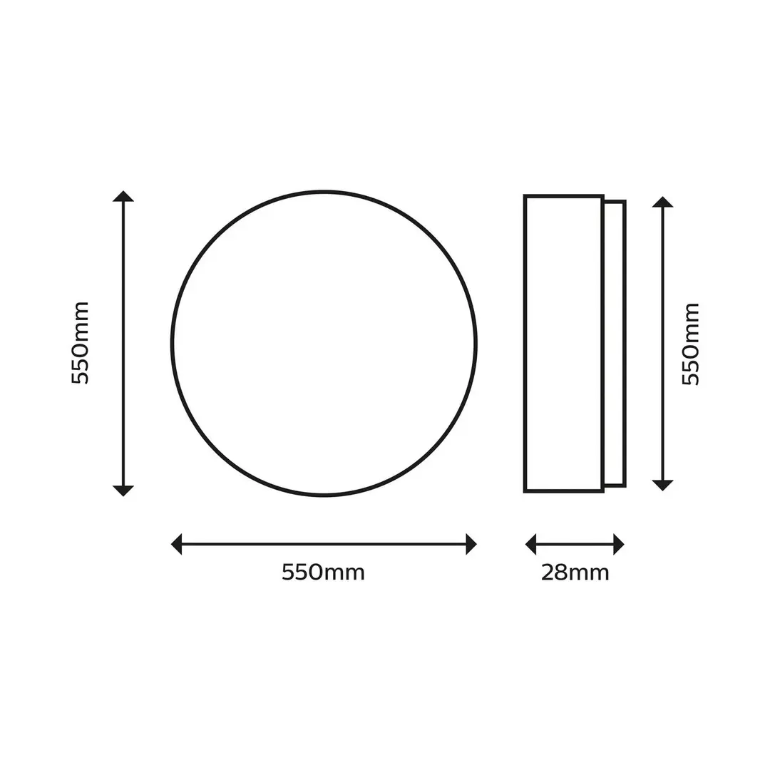 Philips SuperSlim Deckenlampe 2.700K Ø54cm weiß