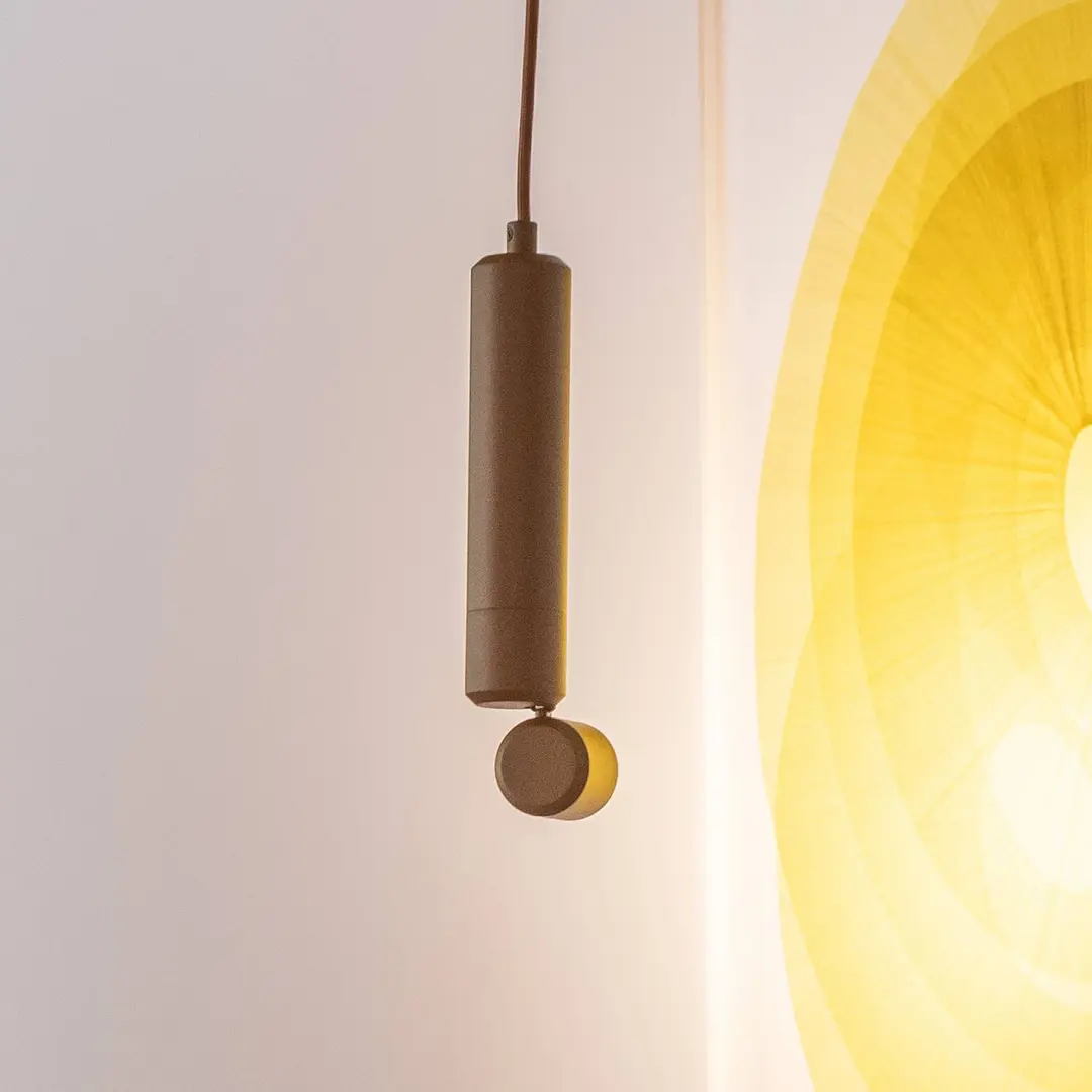 IT'S ABOUT ROMI LED-Hängelampe Milan, braun, Ø 6 cm, Metall