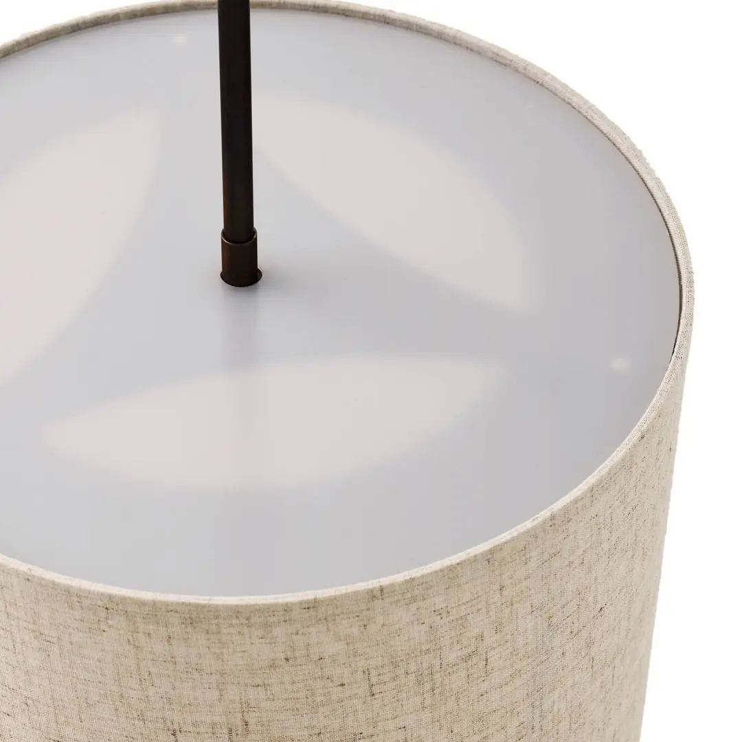 Audo Copenhagen Audo Hashira Hängeleuchte aus Leinen, Ø30cm, natur