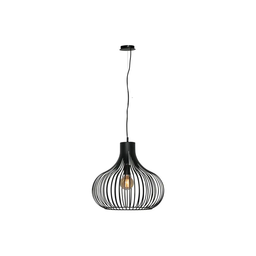 Freelight Hängelampe Aglio, Ø 48 cm, schwarz, Metall