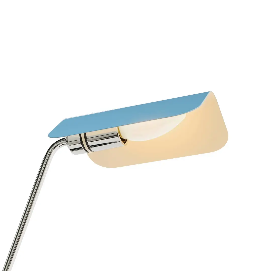 HAY Schreibtischlampe Apex, pastellblau, 38 cm, E14, Stahl