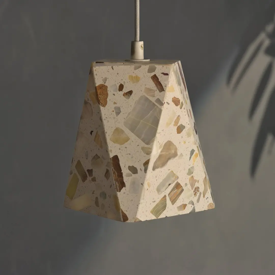 OSRAM Hängelampe Decor Gleam Box, Terrazzo, beige, E27