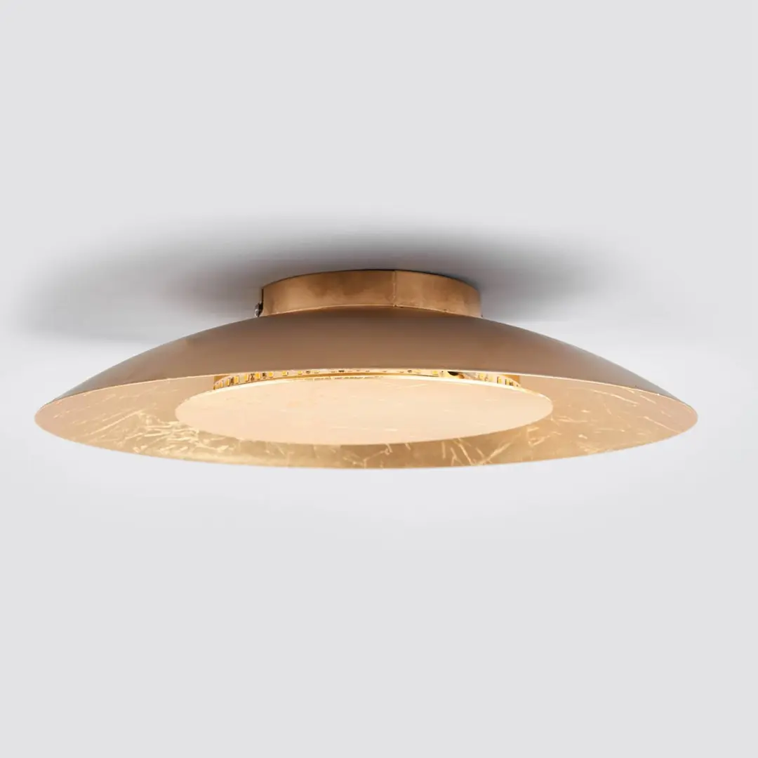 Lindby LED-Deckenleuchte Keti, Ø 35 cm, gold, rund, Metall