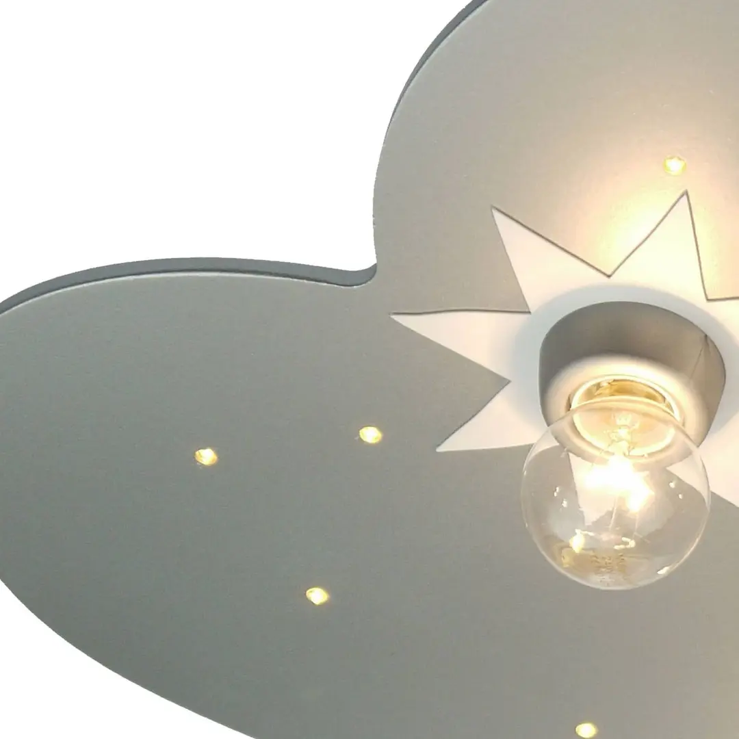 Niermann Standby Deckenlampe Wolke, titan, 5-flammig, 20 LED-Punkte