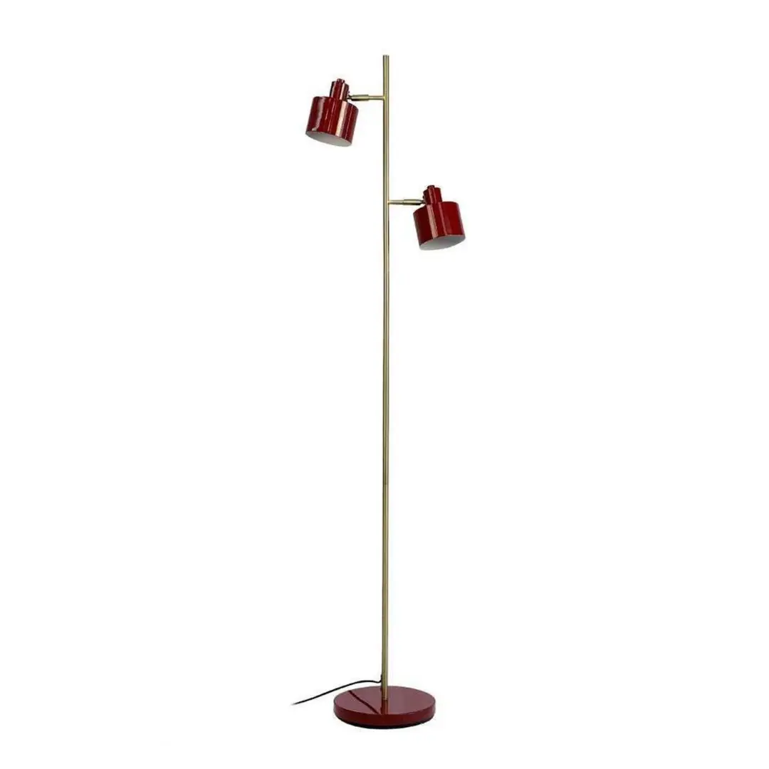 Dyberg Larsen Stehlampe Ocean, dunkelrot, 160 cm, 2-flg.