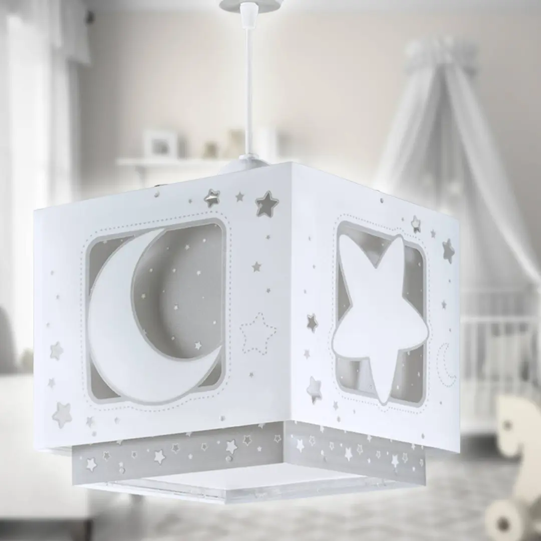 Dalber Kinder-Hängelampe MOONLIGHT, grau, 1-flammig