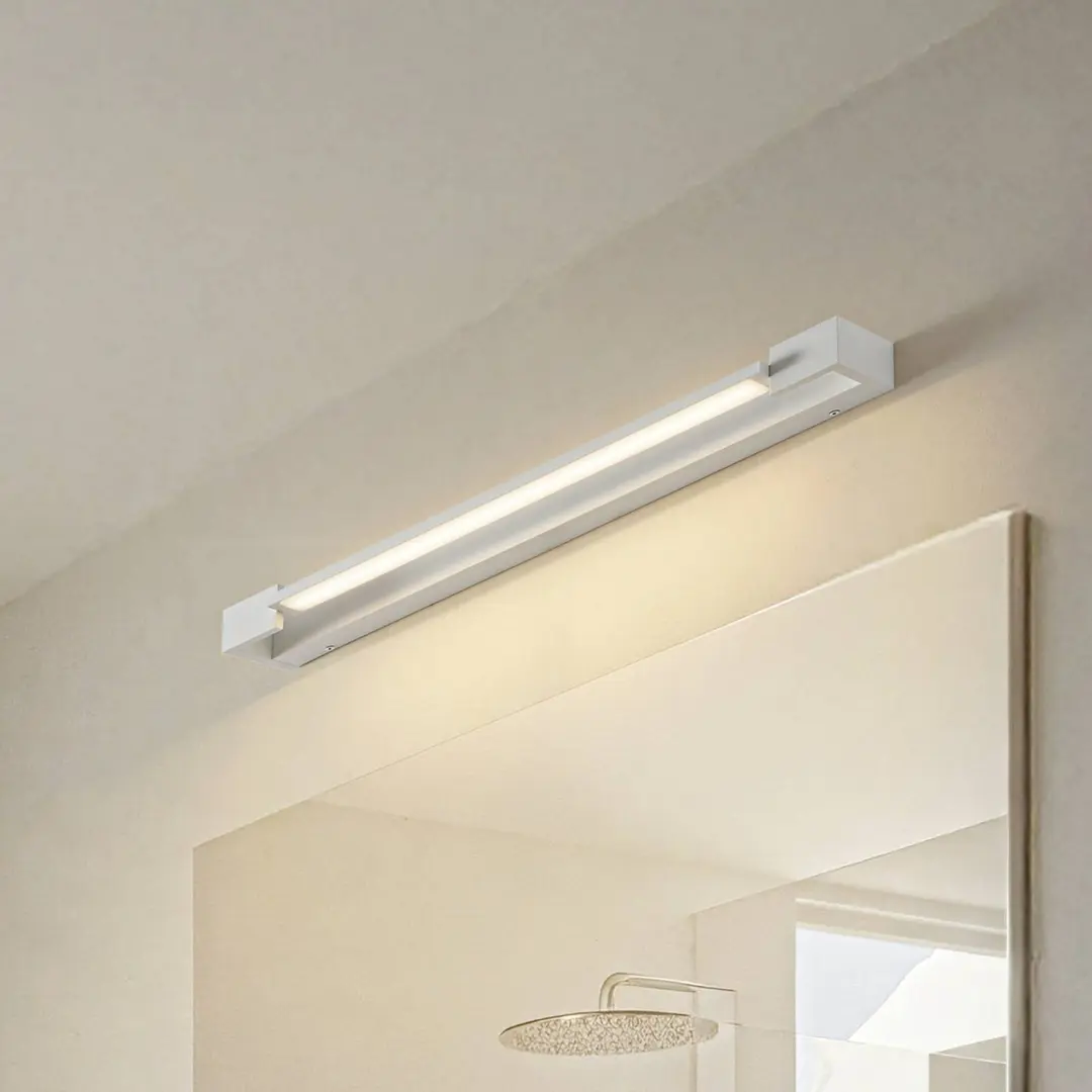 Arcchio LED-Wandleuchte Jora, 60 cm, weiß, schwenkbar, IP44