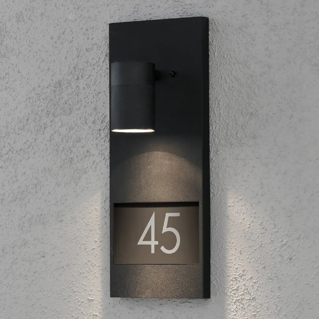 Konstsmide Hausnummernleuchte Modena 7655, schwarz