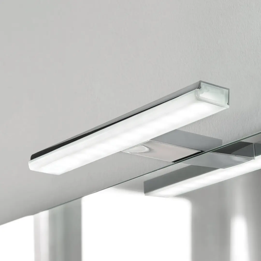 Ebir LED-Spiegelleuchte Pandora, chrom, Breite 30,8 cm