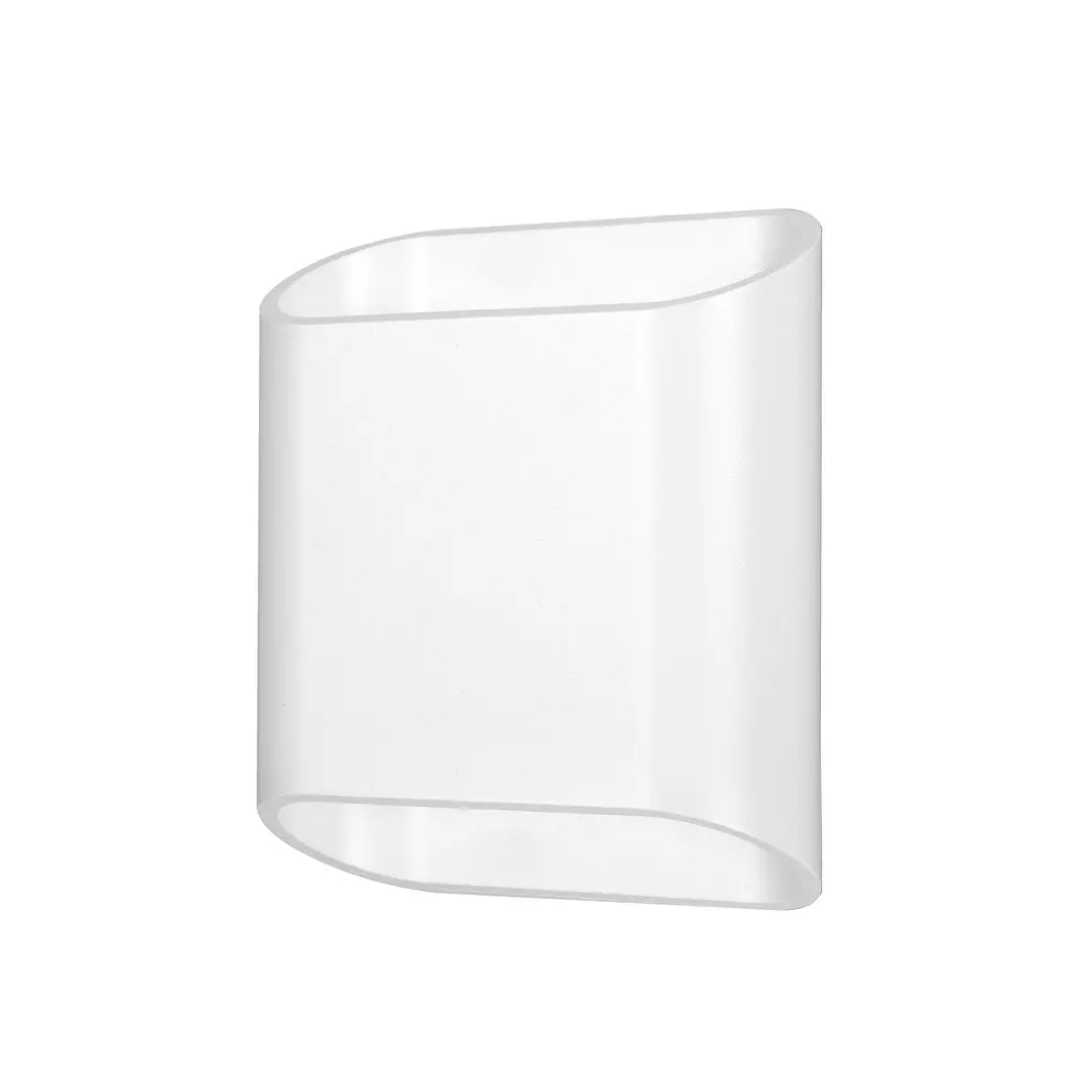 LCD LED-Außenwandlampe, weiß, up & down, CCT, dimmbar, Alu, Glas