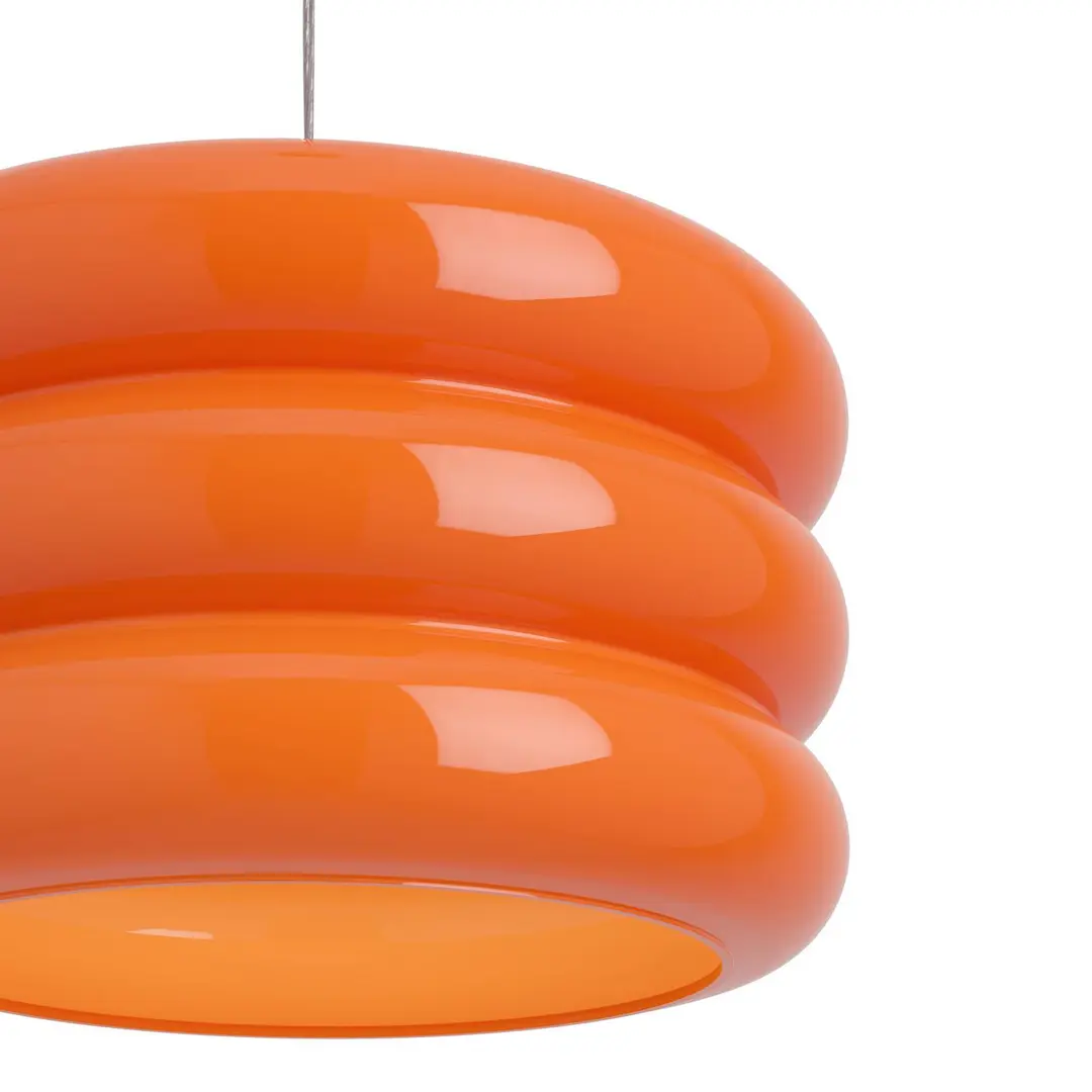 EGLO Hängeleuchte Tortora, orange, Ø 30 cm, Glas, E27