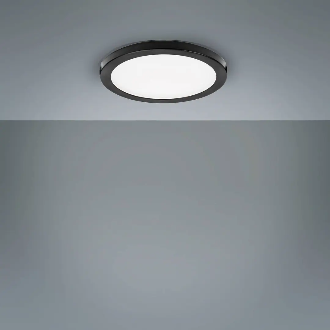 LIGHTME Einbaulampe Aqua Plano IP44 schwarz