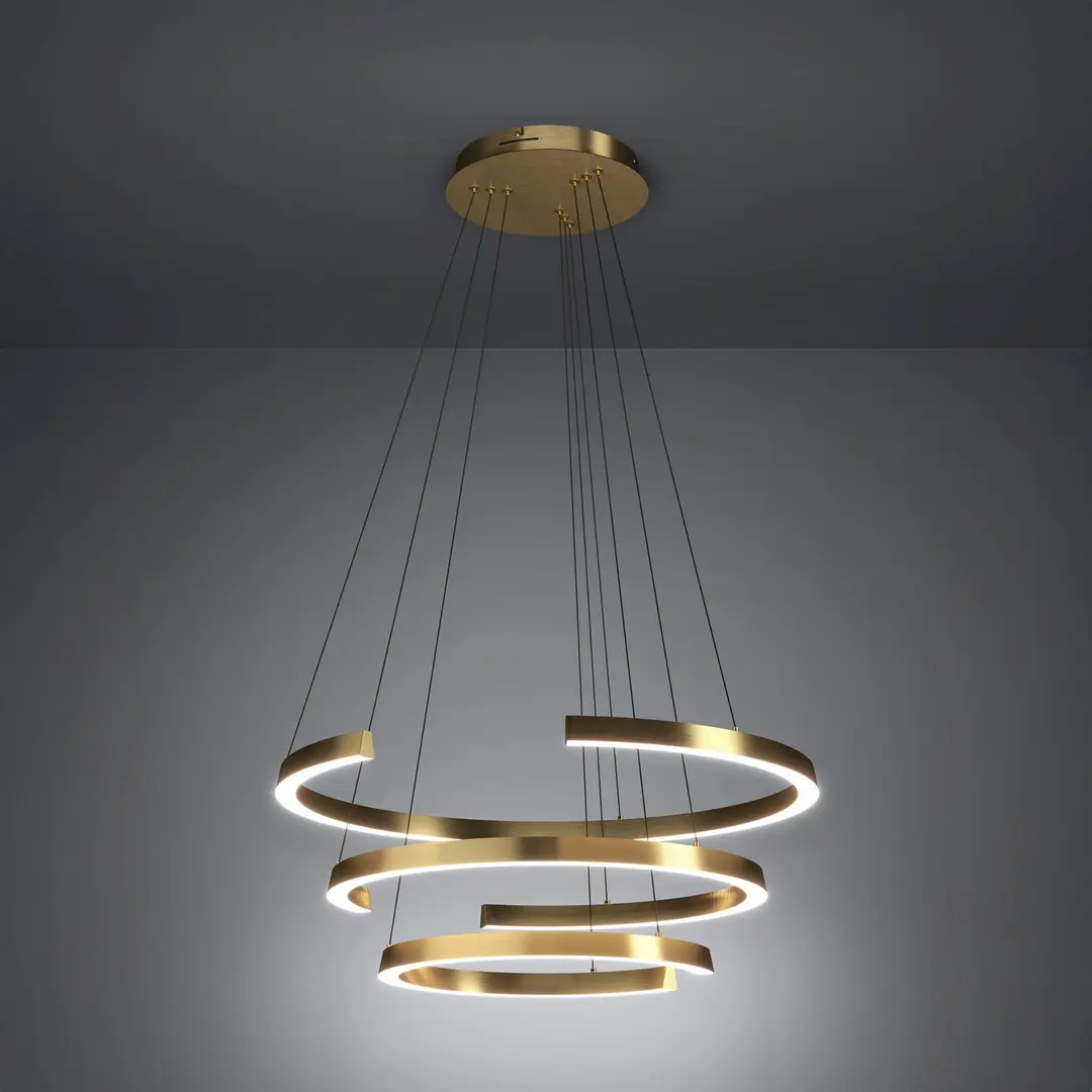 Stars of Light LED-Hängelampe Labonete gold 80cm 3-flg CCT