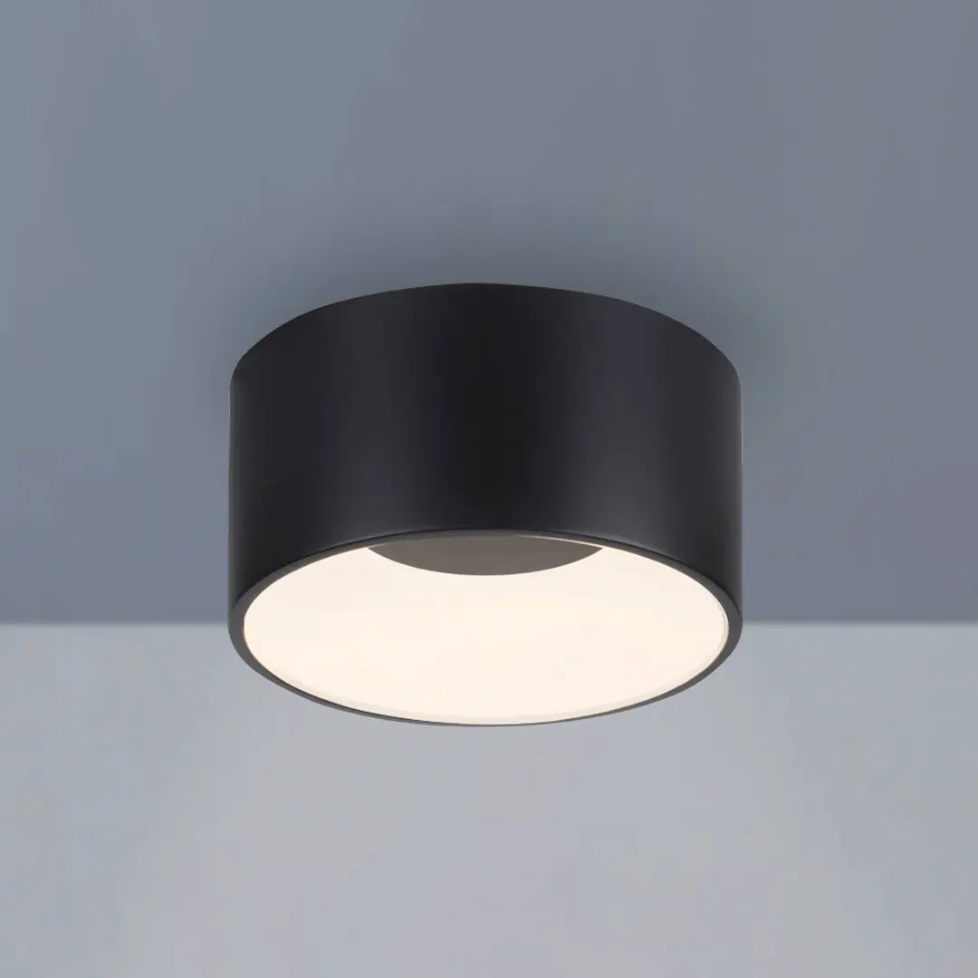 JUST LIGHT. GmbH JUST LIGHT. LED-Deckenleuchte Tanika schwarz, Ø16cm, dimmbar
