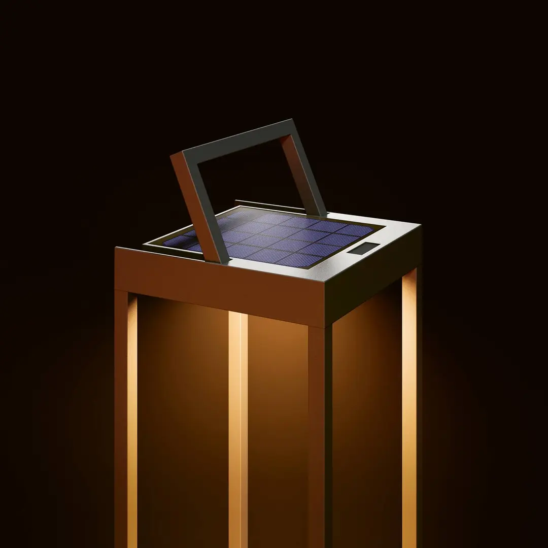 Sigor LED-Solarleuchte Numove, graphitgrau, Höhe 32,5 cm