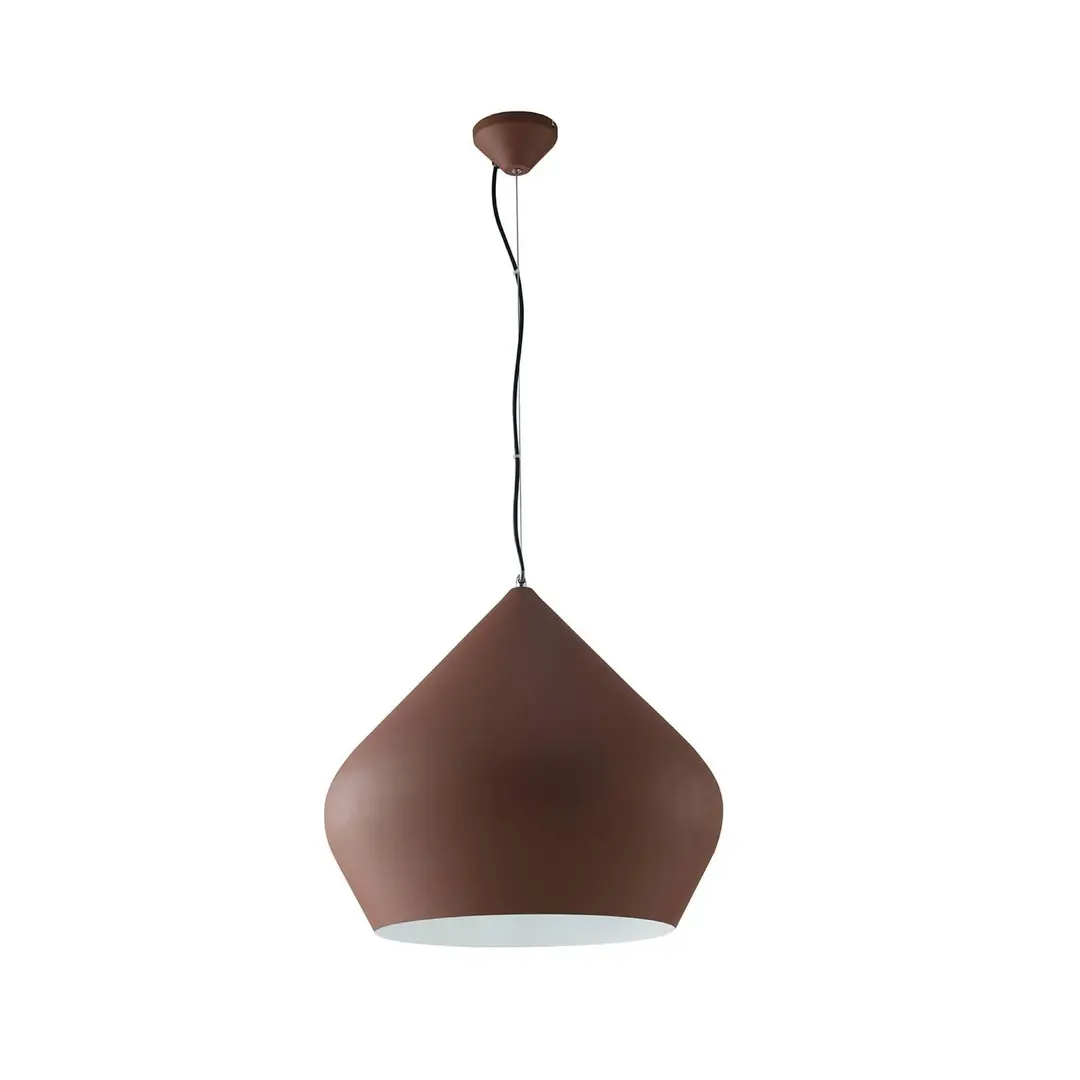 Luce Ambiente Design Hängelampe Tholos, bronzefarben/weiß, Ø 52 cm, Metall