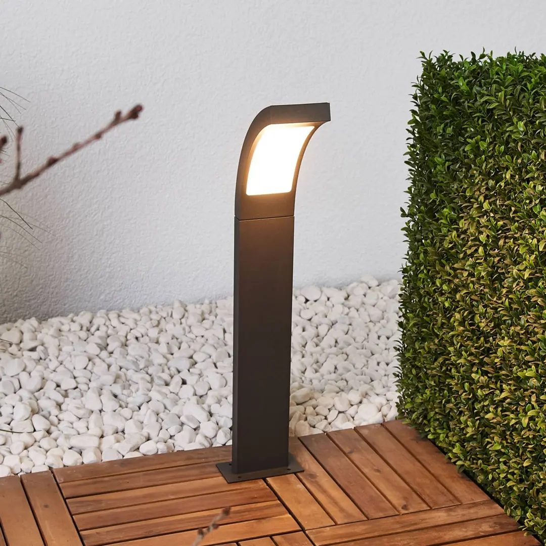Lucande LED-Pollerleuchte Juvia, 60 cm, anthrazit, IP54