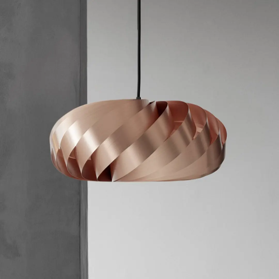 Tom Rossau Pendelleuchte TR5, Ø 40 cm, kupfer, Aluminium