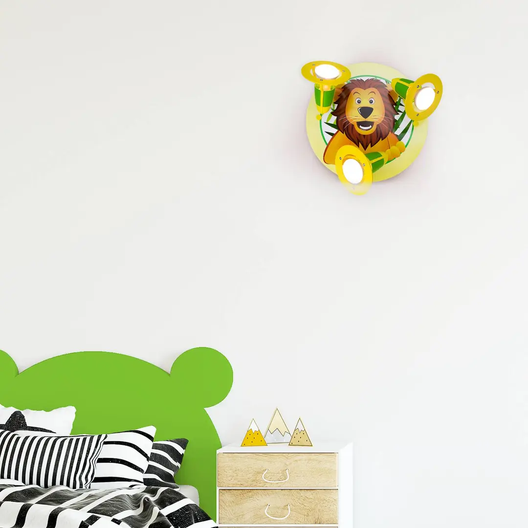 Elobra Wandleuchte Löwe fürs Kinderzimmer