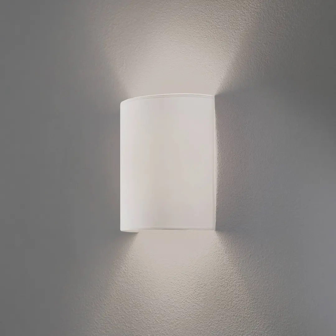 Duolla Wandleuchte Celine, weiß, Stoff, E27