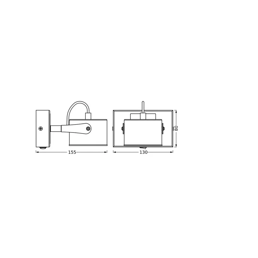 OSRAM LED-Deckenleuchte JUPITER, 1-flammig, silber, Metall