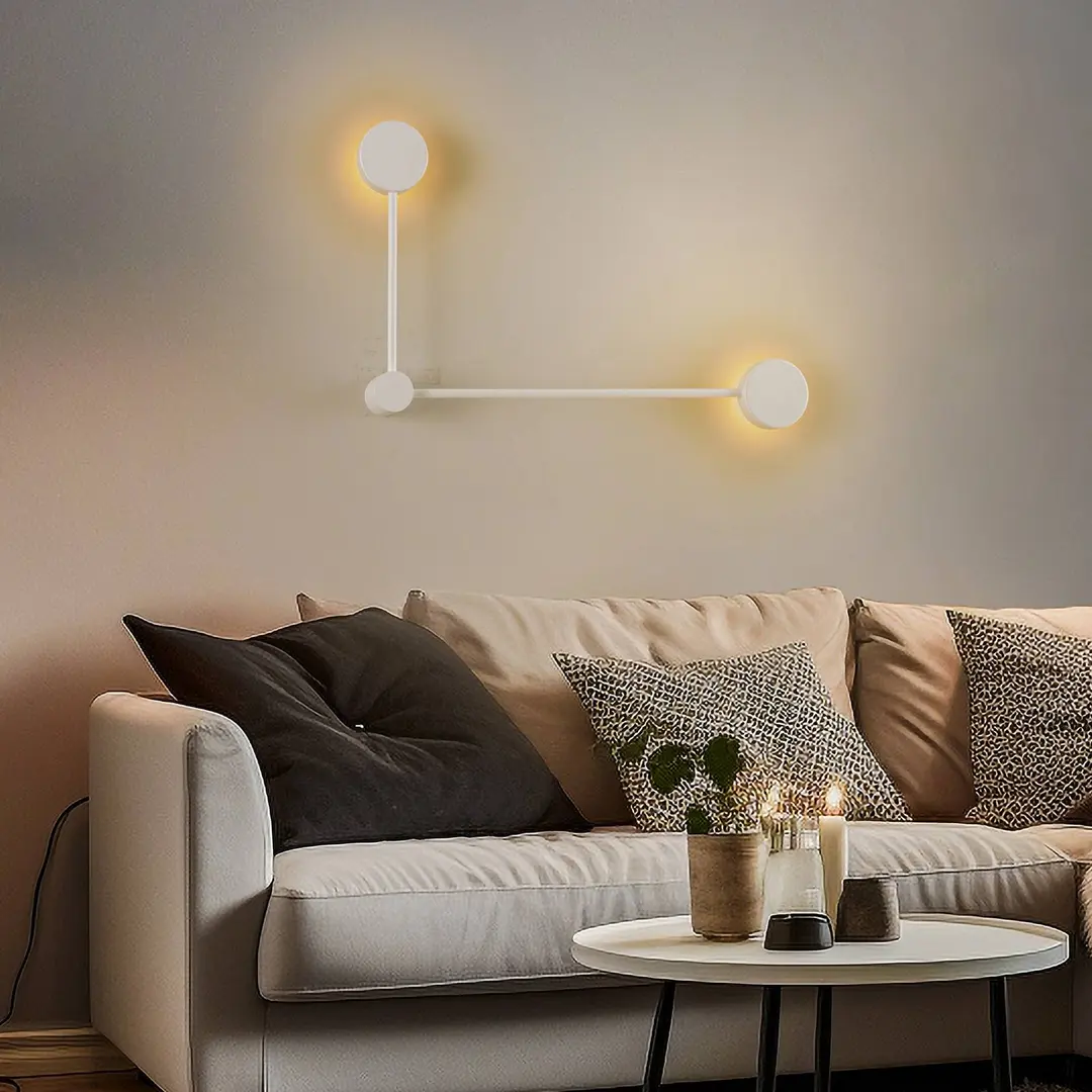 Nowodvorski Lighting Wandleuchte Orbit II 20/40, weiß, zweiflammig