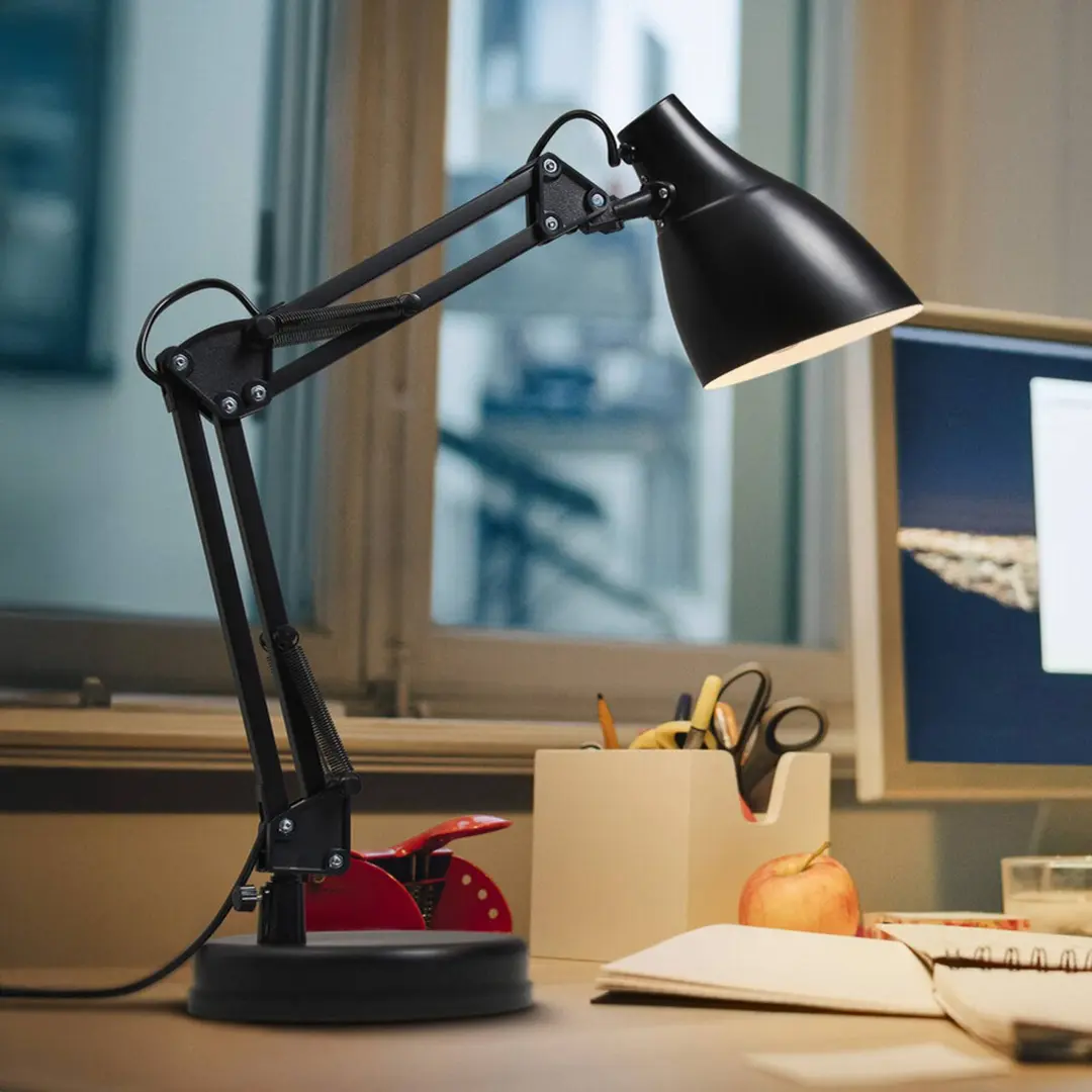 OSRAM Tischleuchte Office Line Desk Pear, schwarz, E27
