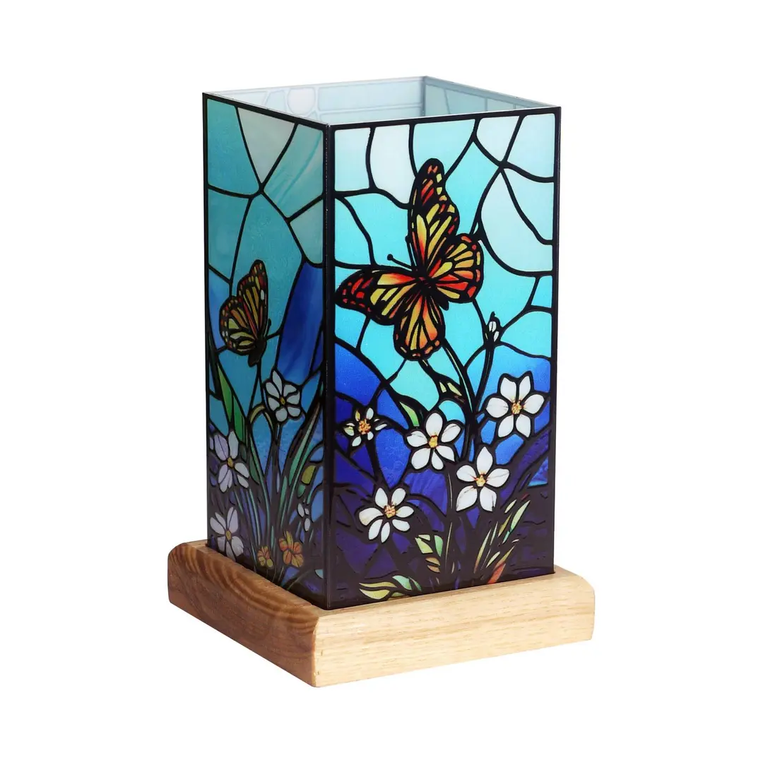 Wagner Life LED-Tischleuchte Art Light Schmetterling, Acryl, bunt