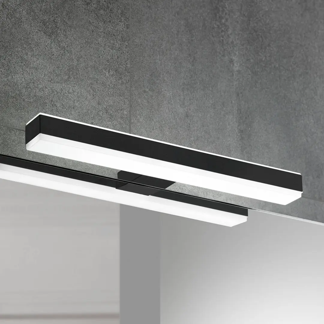 Ebir LED-Spiegellampe Veronica, Breite 30 cm, schwarz