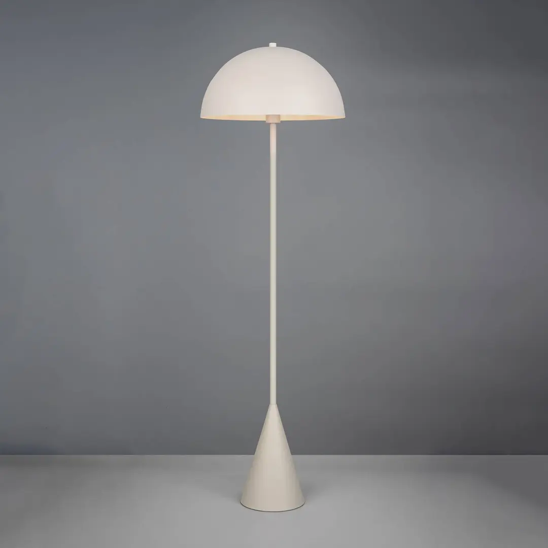 Trio Lighting Stehleuchte Alfie, hellgrau matt, Metall, E27
