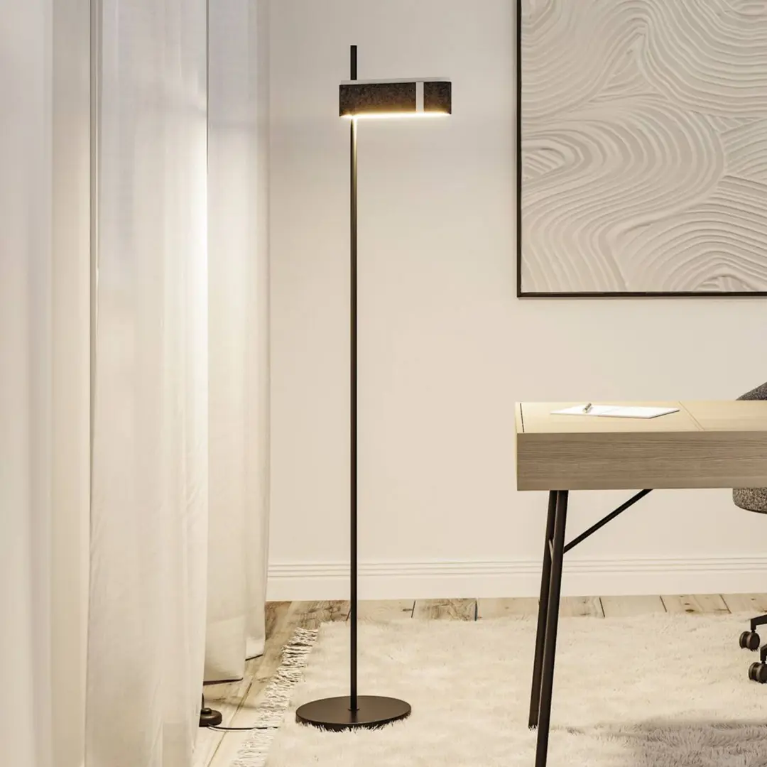Paulmann Smart LED-Stehleuchte Jagun, anthrazit, 151 cm Filz