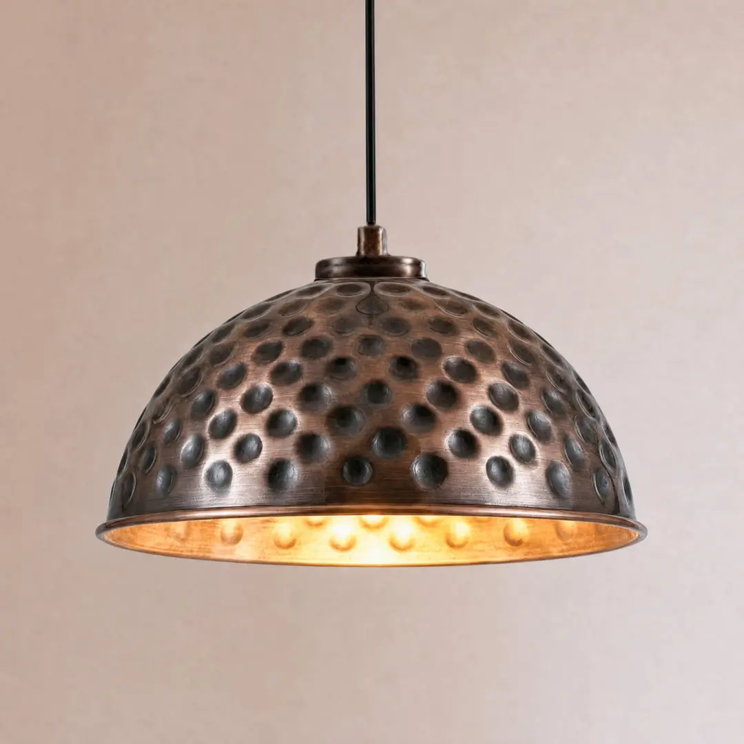 Opviq Hängeleuchte ECHO, kupferfarben, Ø 26 cm, Metall, E27