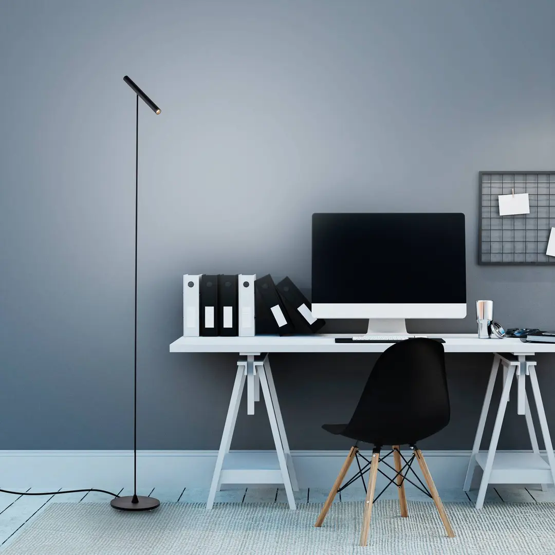 Pure LED-Stehleuchte PURE Tutua, Sensordimmer, schwarz