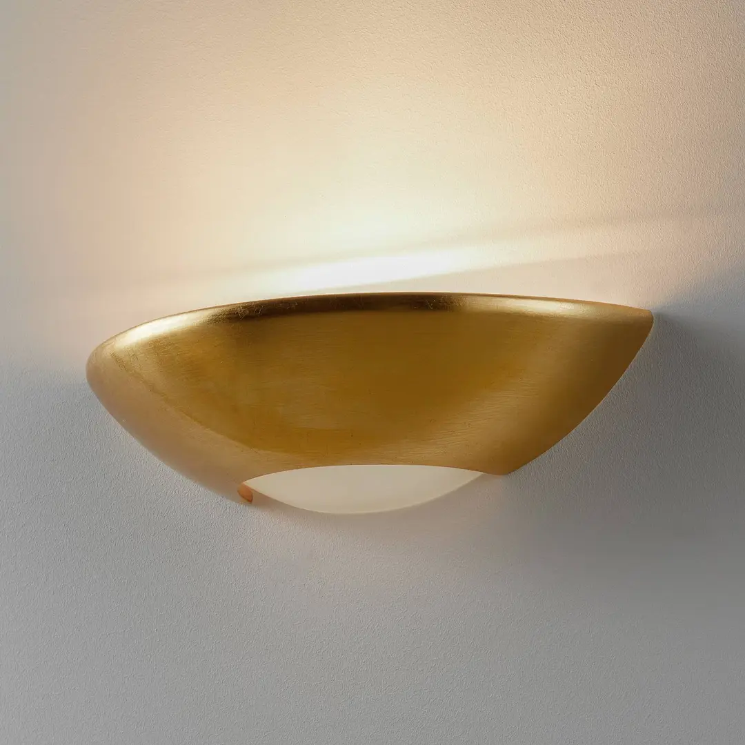 Holländer Schlichte Wandleuchte Matteo, gold