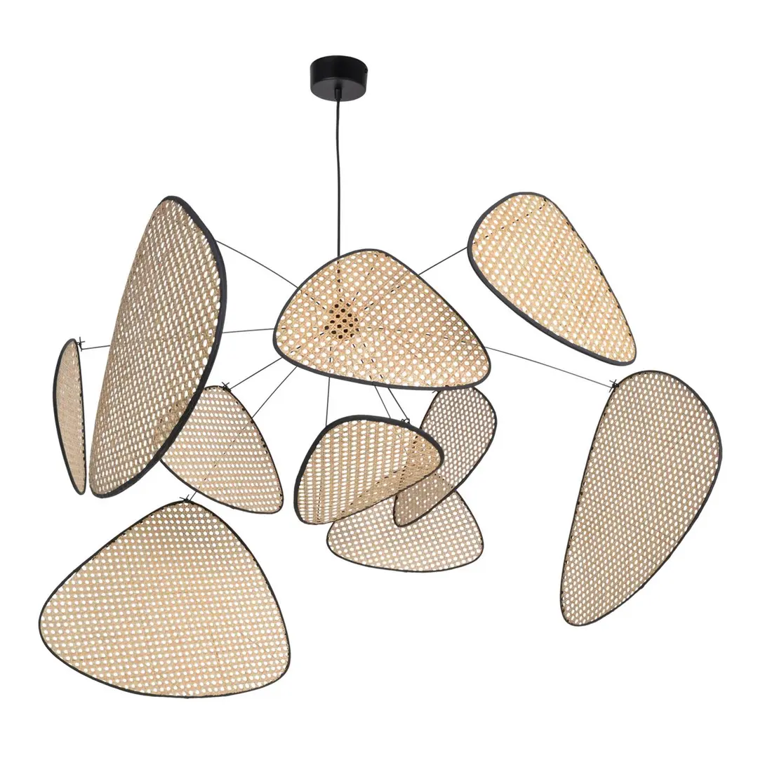 MARKET SET Hängeleuchte Screen XL, 60 cm, natur, Rattan