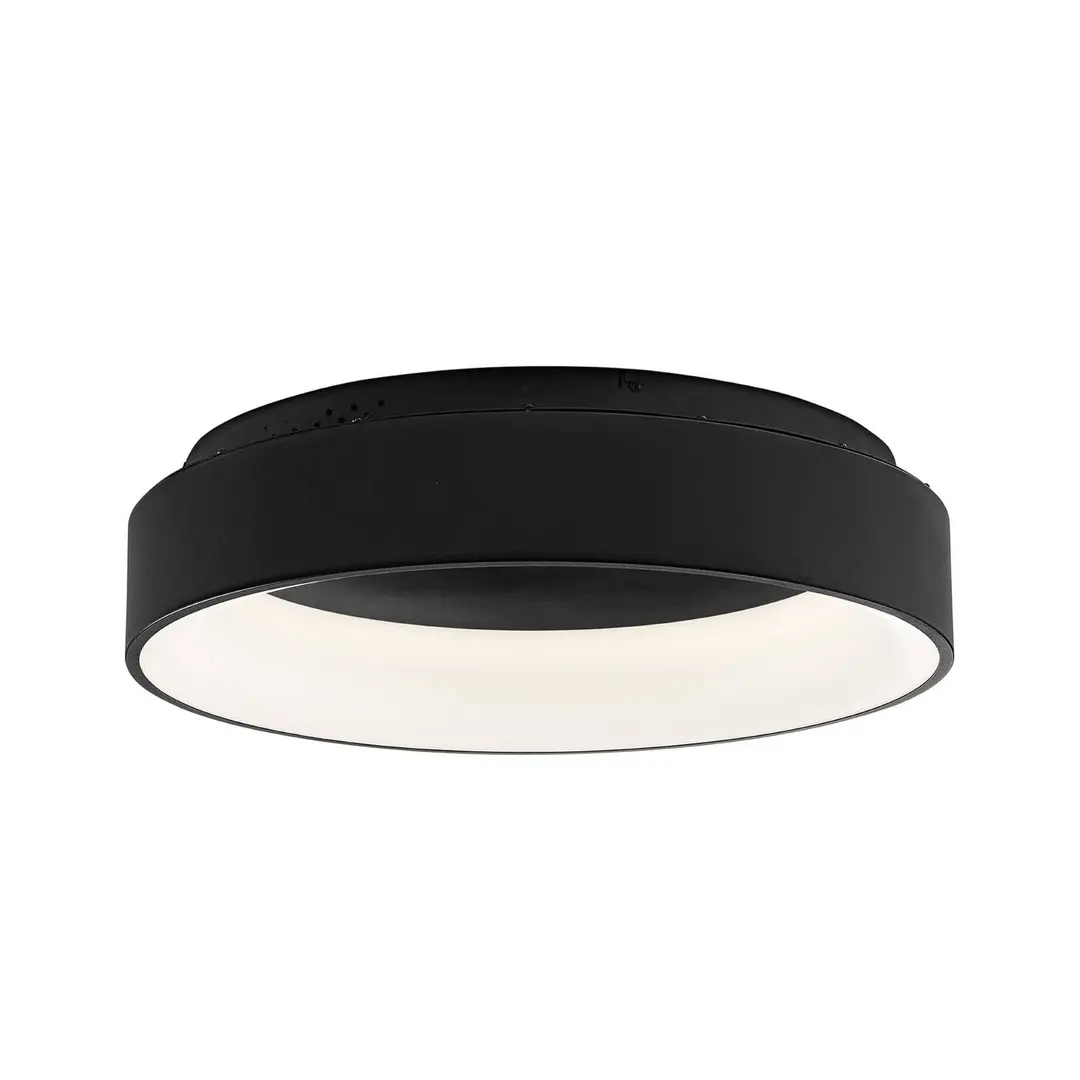 Luce Ambiente Design LED-Deckenlampe Noah, schwarz, Ø 60 cm, Metall, CCT