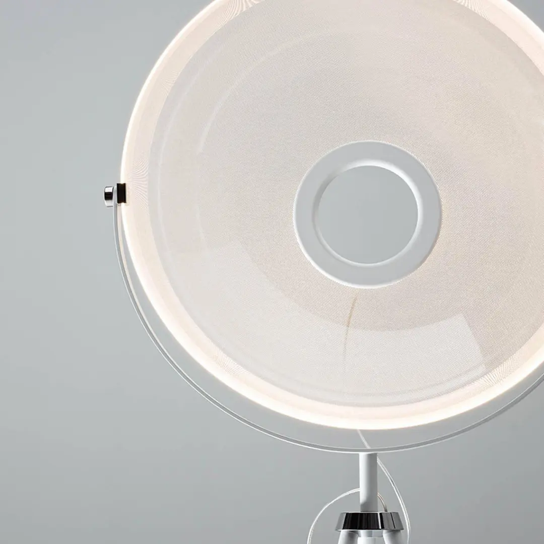Stilnovo LED-Stehleuchte Demi Moon, weiß, Höhe 196 cm