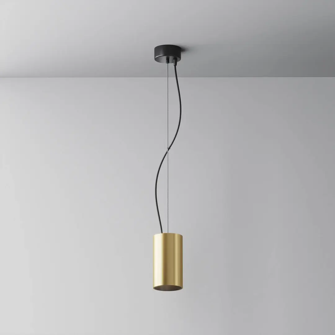 Maytoni LED-Hängeleuchte Efir, gold matt, Ø 7,5cm, 15 W, 38°