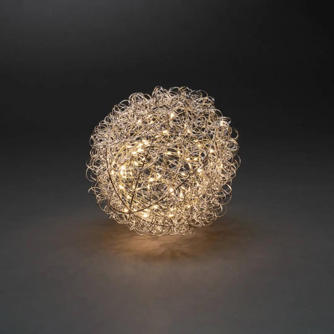Konstsmide Christmas LED-Dekoleuchte Drahtball, Ø 25cm, 80 LEDs