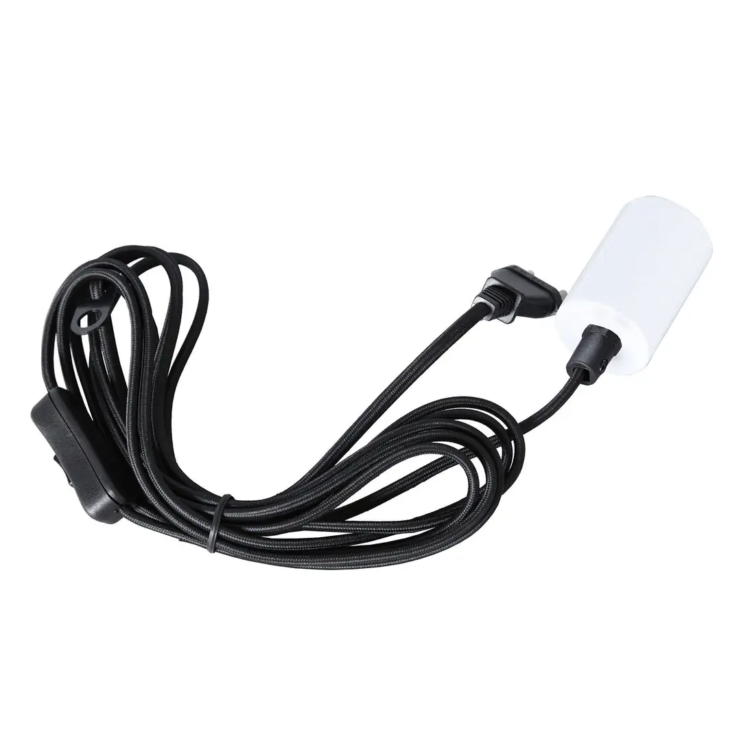 STAR TRADING E27-Fassung Stil mit Kabel, weiß