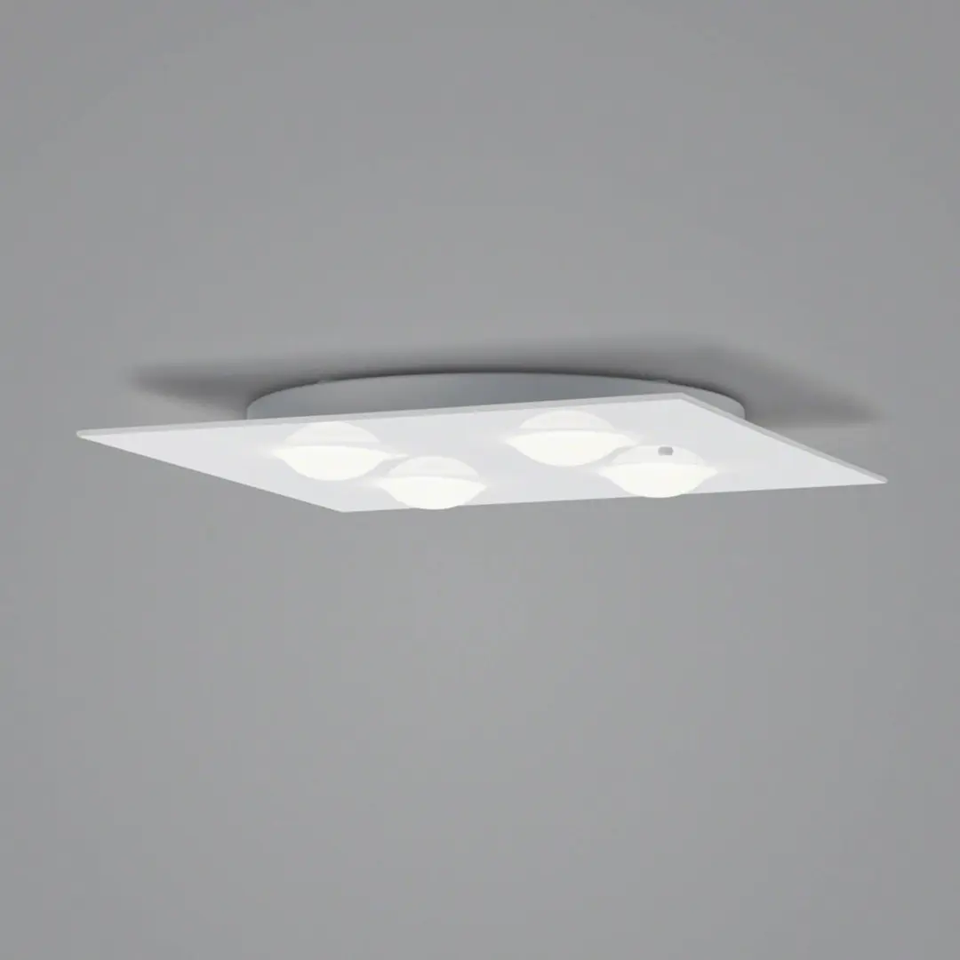 Helestra Nomi LED-Deckenleuchte 38x38cm dim weiß